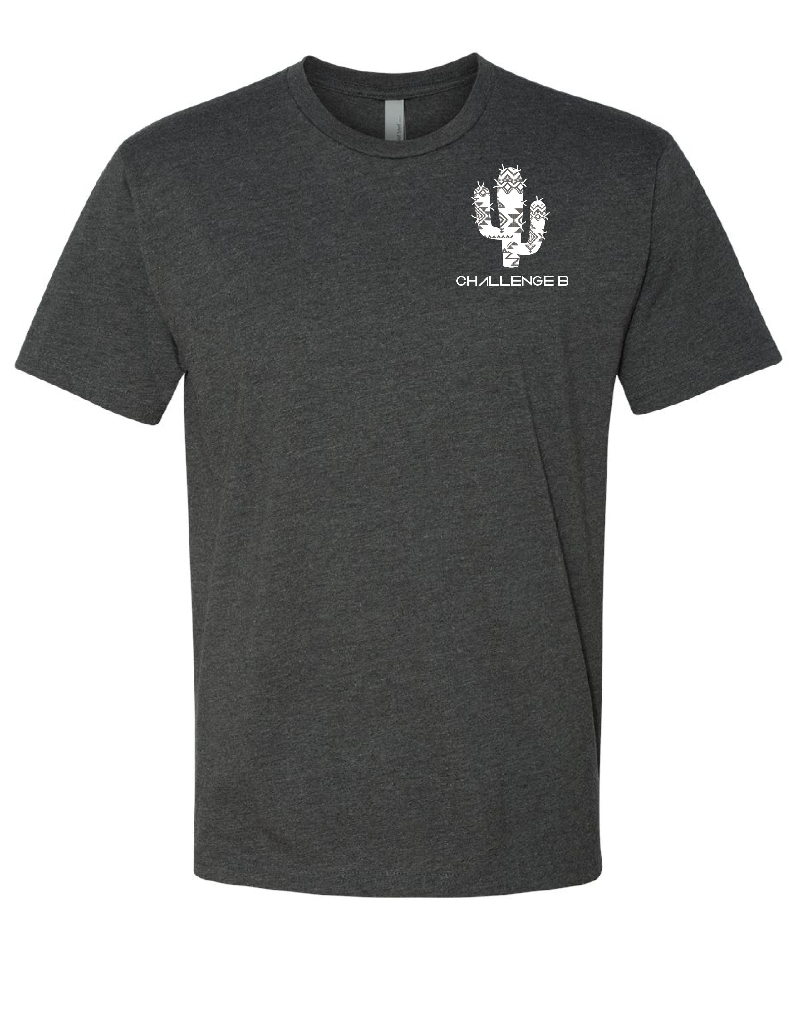 Discipline That Sticks - Cactus - Challenge B Tee - Charcoal - Image 2