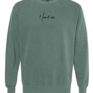 I Love CC - Crewneck Sweatshirt - Green
