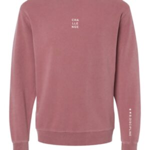 Challenge B - Crewneck Sweatshirt - Vintage Maroon or Blue